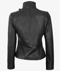 Arezoo Women's Black Real Leather Jacket JN-0044