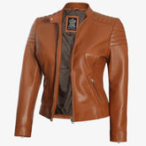 Carrie Leather Jacket for Women JNW-0007