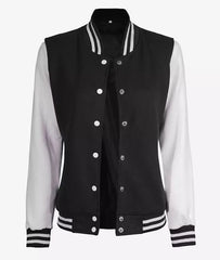 Women's Baseball-Style Varsity Jacket JN-0080