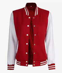 Women's Baseball-Style Varsity Jacket JN-0080