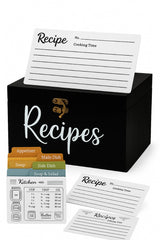Recipe box pack of 2