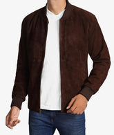 Men's Premium Suede Bomber Jacket JNM-0085