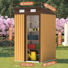Outdoor Storage Shed Waterproof Garden Tool Room Mobile Simple Room Backyard Utility Room
