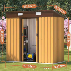 Outdoor Storage Shed Waterproof Garden Tool Room Mobile Simple Room Backyard Utility Room