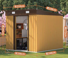 Outdoor Storage Shed Waterproof Garden Tool Room Mobile Simple Room Backyard Utility Room