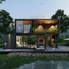 Container House Luxury 20ft & Modular Detachable Prefab Steel Tiny House Concept for Usedetachable Container House