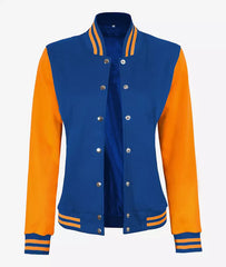 Women's Letterman Baseball Style Varsity Jacket JNW-0079