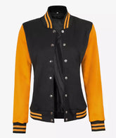 Women's Letterman Baseball Style Varsity Jacket JNW-0079