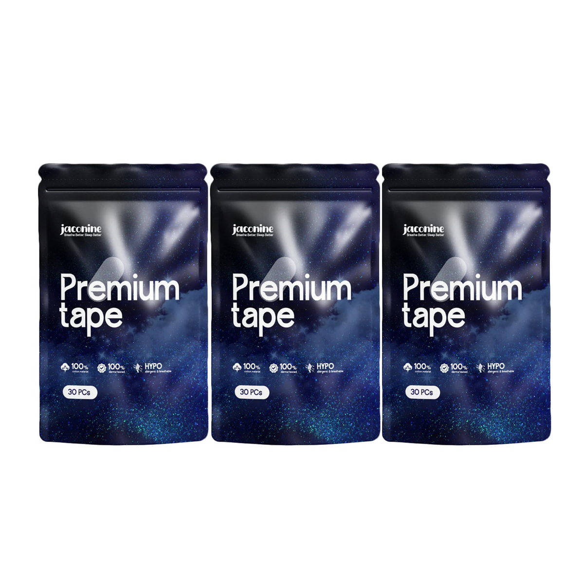 Premium tape pack of 3