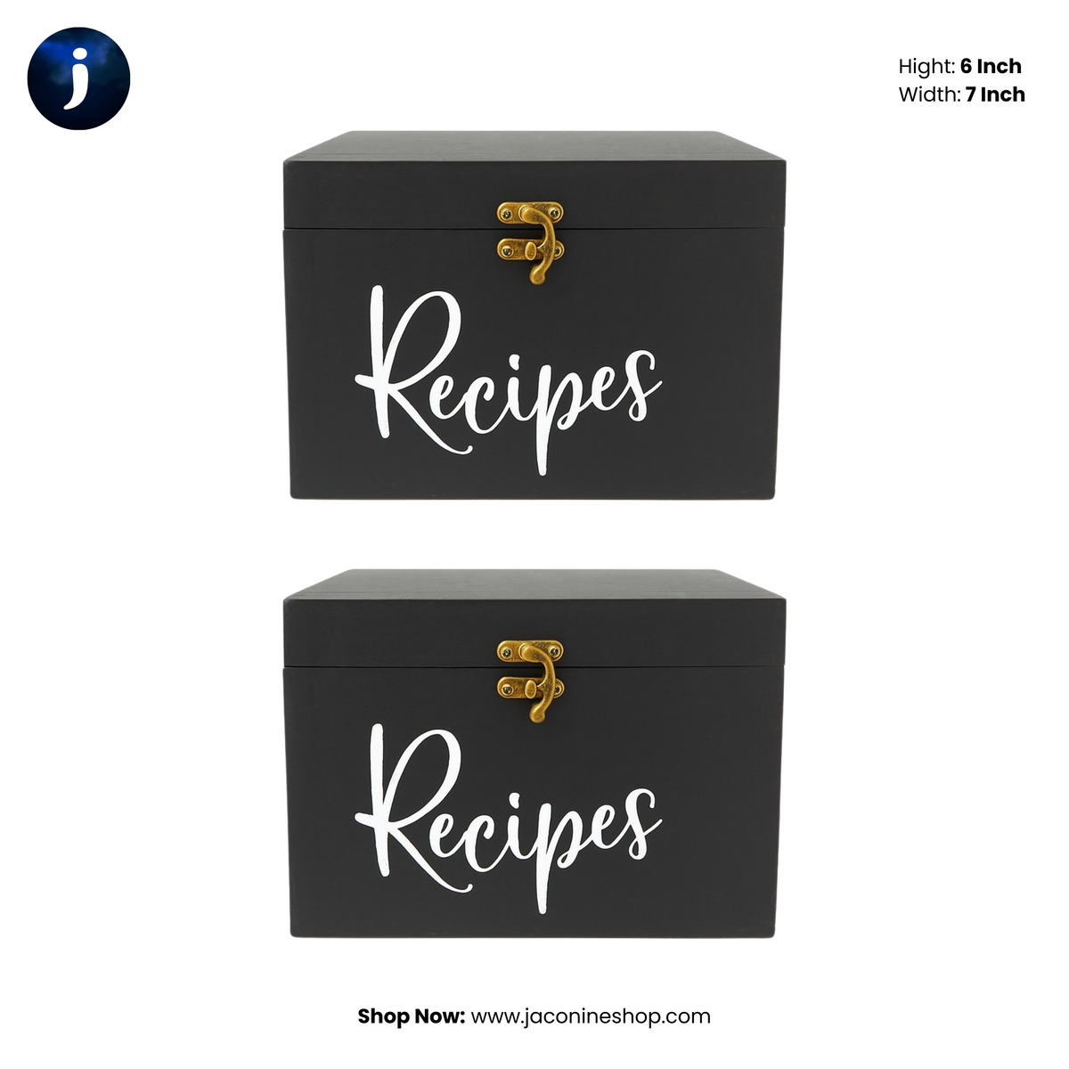 Recipe box pack of 2