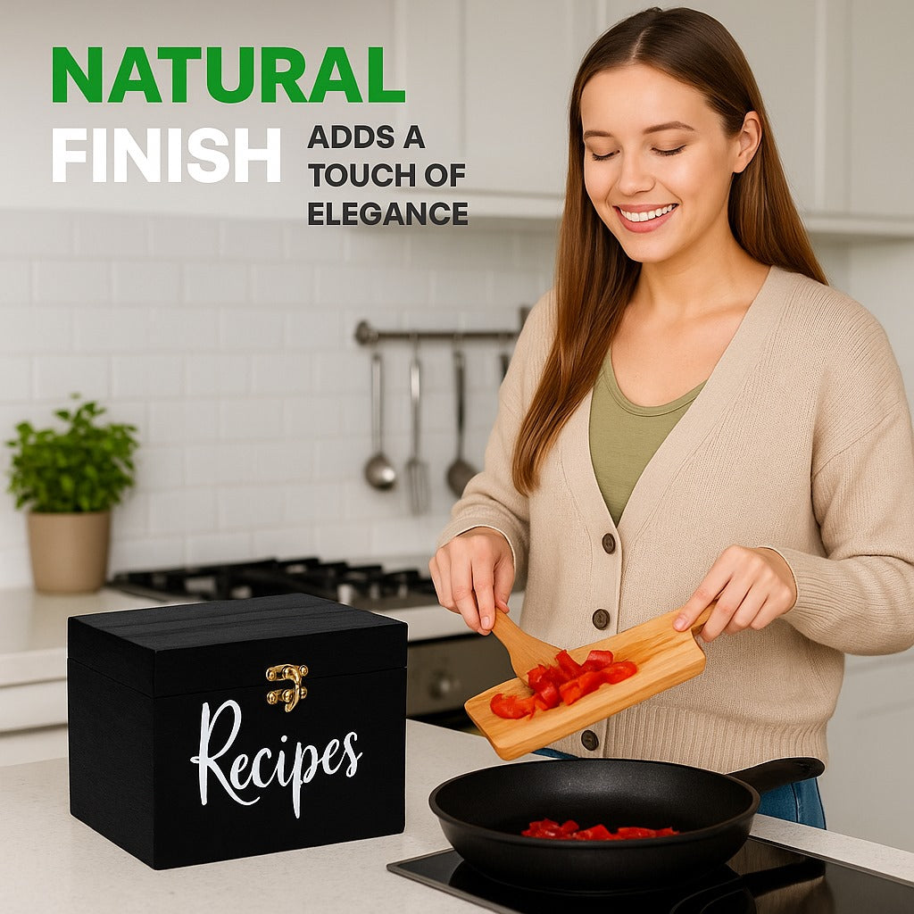 Recipe box pack of 3