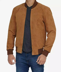 Men's Premium Suede Bomber Jacket JNM-0085