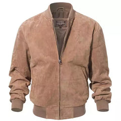 Men's Premium Suede Bomber Jacket JNM-0085
