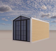20ft Prefabricated Miniature Outdoor Shed Low Cost Backyard Storage Container with Steel Sandwich Panel for Farmhouse Barn House