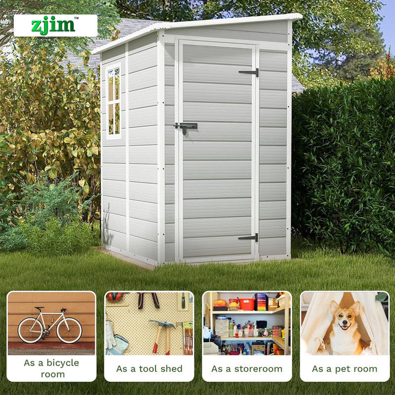 Superior Quality Prefabricated Garden Portable Sheds Outdoor Storage Shelter Plastic Storage Shed for Backyard Used