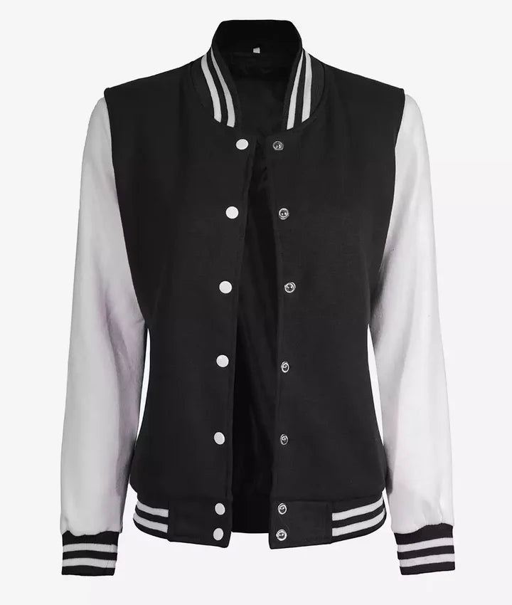 Women's Baseball-Style Varsity Jacket JNW-0080